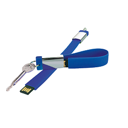 Design-Schlüsselanhänger mit USB-Stick, 8 GB, blau