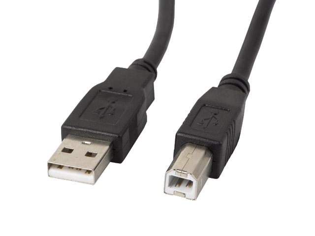 LANBERG USB-A(M)->USB-B(M) 2.0 Kabel 5m schwarz