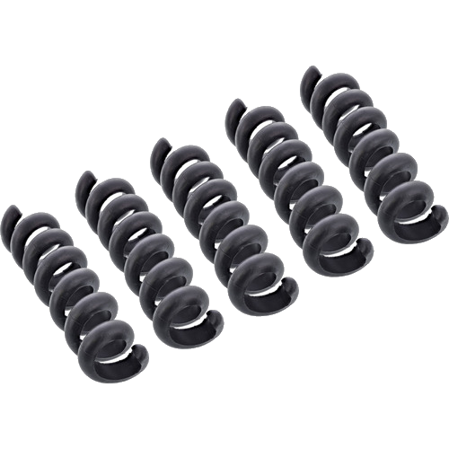 5er Pack InLine® Kabelspirale, Kabelmanager 1-fach, 65x30mm, schwarz