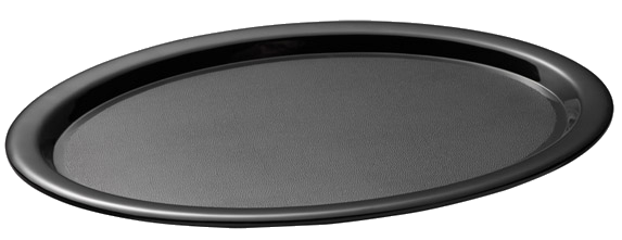 APS Serviertablett KAFFEEHAUS, oval, schwarz