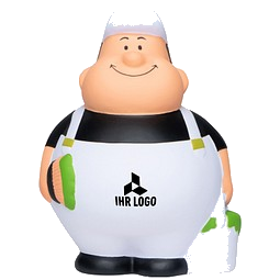 Herr Bert® Anti-Stress-Figuren Maler Bert mit Cap, schwarz/weiß