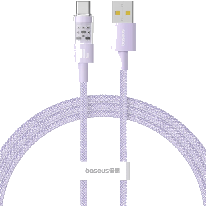 Daten- und Ladekabel USB-A - USB-C Baseus Gem, 100W, 1m, Lila P10373002511-00