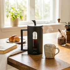Any Morning FF002 French Press – 600 ml, Kaffeemaschine, Schwarz