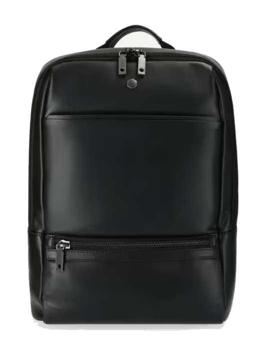 Jekyll & Hide 17" Laptop Rucksack aus Leder Black