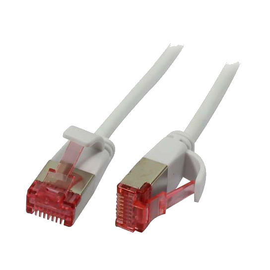 Synergy21 Patch cable RJ45 - CAT6 250Mhz - 2m white - U/FTP - slimline round d 3.6mm -