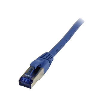 Synergy21 Patchkabel RJ45, CAT6A 500Mhz, 0,5m, blau, S-STP(S/FTP), TPE/LSZH(Superflex), AWG26,