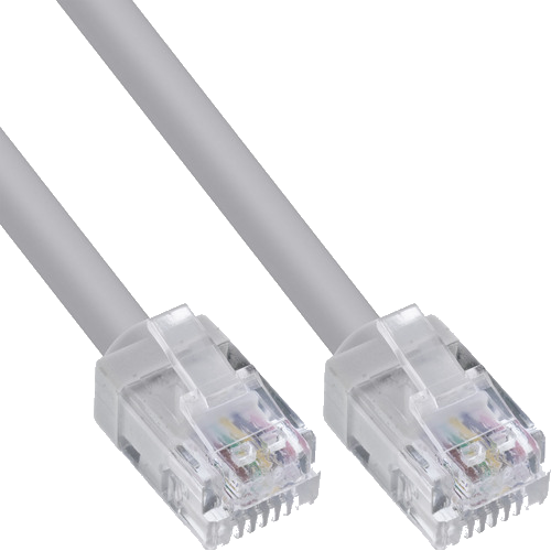 InLine® Modular-Rundkabel RJ12, Stecker / Stecker, 6adrig, 6P6C, 1m
