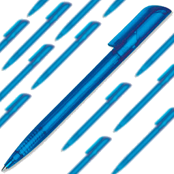 Werbe-Set: 500 Drehkugelschreiber Promo Frozen, inkl. Druck, blau-gefrostet