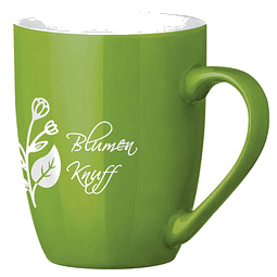 Tasse Gloria, 370 ml, grün/weiß