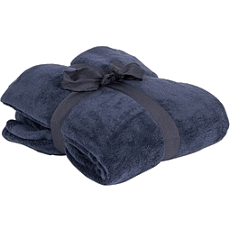 Microfleece-Kuscheldecke, dunkelblau