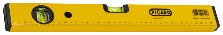PICARD Wasserwaage 60 cm aus Leichtmetall pulverbeschichtet Nr. 71550