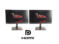2x Lenovo ThinkVision T24i-2L 23,8" FHD Monitor 1920x1080 60Hz 4ms 16:9 Pivot