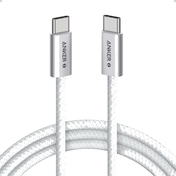 USB-C Daten- und Ladekabel - USB-C Anker Zolo, 240W, 1.8m, Weiß A8060H22