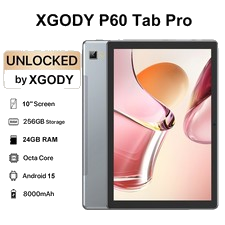 WIFI Tablet 10.1Zoll Android 15 mit 24GB RAM 256GB ROM 4G LTE Dual Camera GPS PC