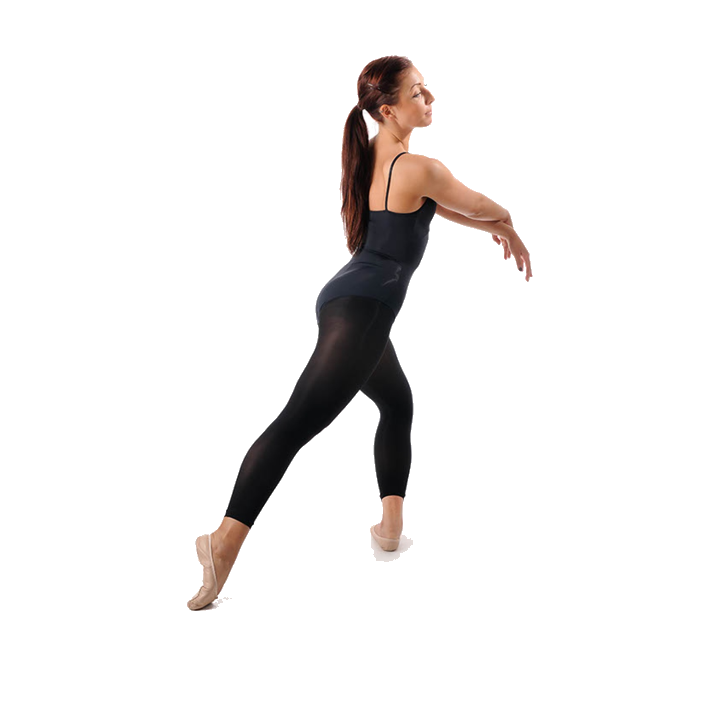 Kinderballettstrumpfhose Footless schwarz, Gr. 140
