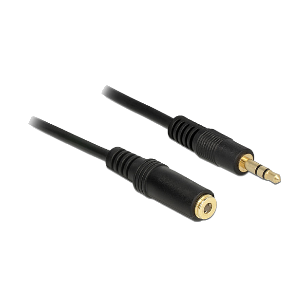 DeLOCK 3.5mm M-F, 1m audio cable
