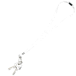 Schlüsselband,10 mm, inkl. Druck, weiß