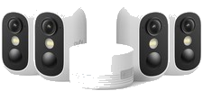 eufyCam C35 (4er-Pack) Überwachungskamera Außen IP67 ohne Abo Magnetische