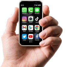 Mini-Smartphone 3,0 Zoll Android 9.0 Handy mit Gesichtserkennung 2GB RAM 16GB