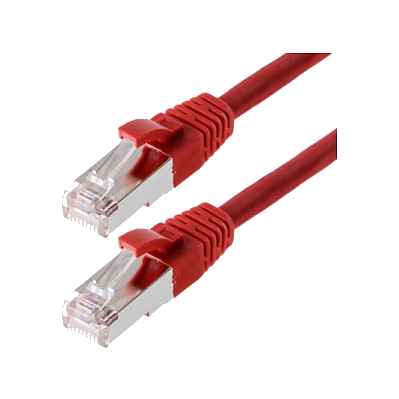 helos Cat.5e Patchkabel SF/UTP AWG 26 rot 3,0 m