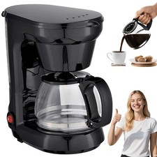 750ml Filterkaffeemaschine mit Aromaschutz 4-6 Tassen Glaskaraffe Kaffeebereiter