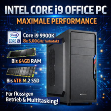 Windows 11 Business PC Intel i9 8x 5,00GHz 64GB RAM 4TB SSD Computer Office
