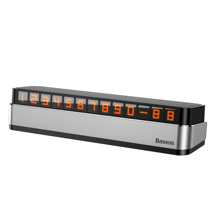 Baseus Moonlight Box Auto-Telefonnummernhalter | Silber | Verstellbar