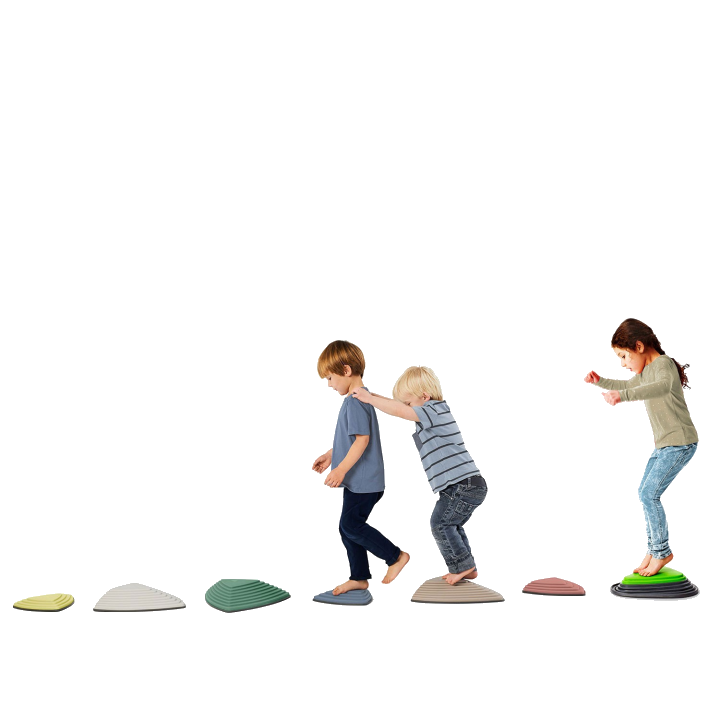 Gonge 6 Flusssteine NORDIC u. 1 Bouncing River Stone