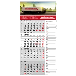 4-Monats-Wandkalender Memo 2027