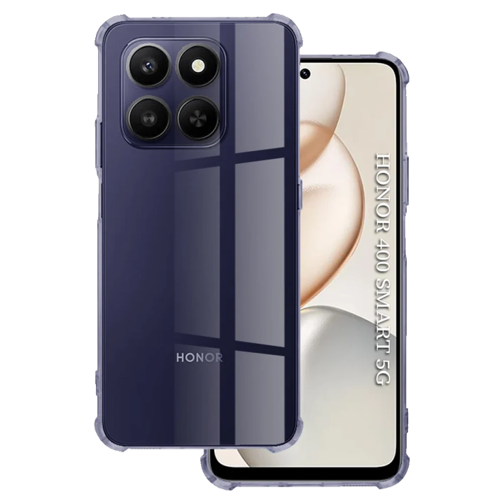 Hülle für Honor 400 Smart 4G / X7d 4G / 400 Smart 5G, Techsuit, Shockproof Clear, Rauchfarben