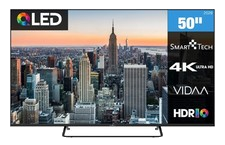 Smart Tech 50QV02K QLED Fernseher 50 Zoll 4K Smart TV VIDAA HDR TV UHD 2026