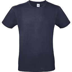 B&C Collection Unisex T-Shirt, dunkelblau, S