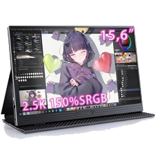 2.5k Portable Monitor 15,6 Zoll Tragbarer Mobiler Bildschirm QHD 2560*1600 IPS