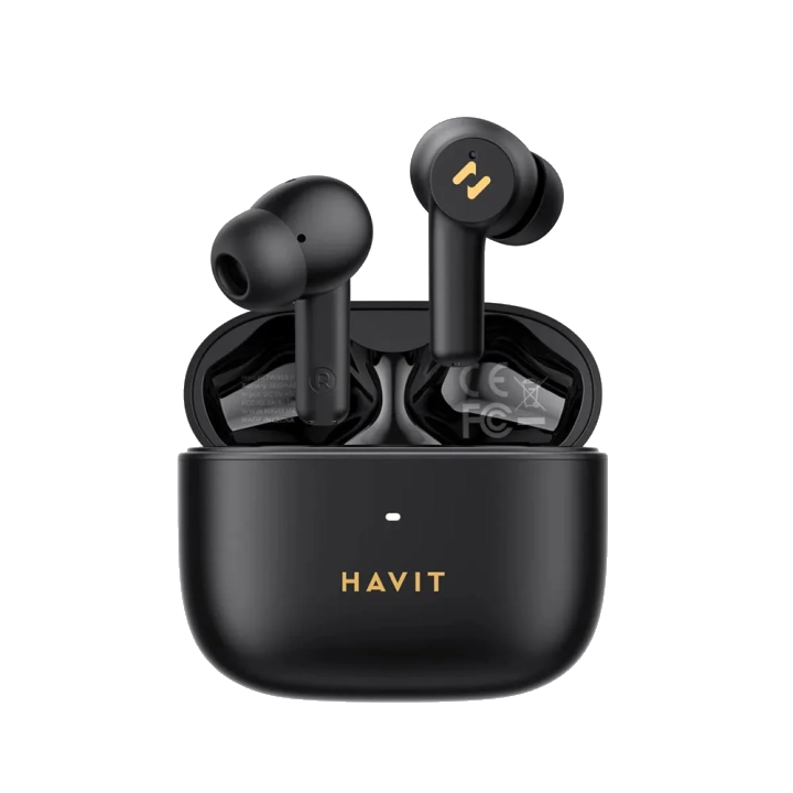 Handsfree Bluetooth HAVIT TW958 Pro, TWS, ANC, Schwarz