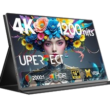 16 Zoll 4K Portable Monitor mit 1200 nits 3840 x 2400 UHD IPS Tragbarer Monitore