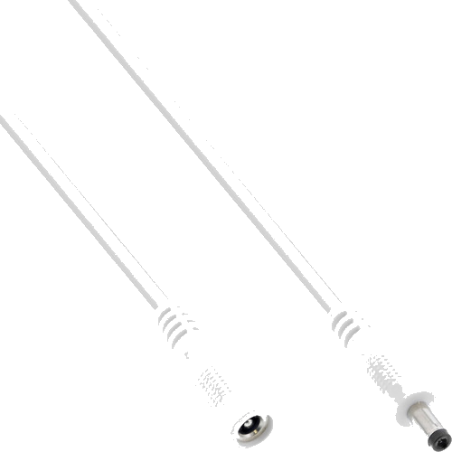InLine® DC Verlängerungskabel, 4,0 x 1,7 mm, AWG 18, weiß, 2 m