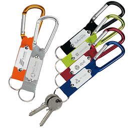 Schlüsselanhänger mit Karabiner, blau