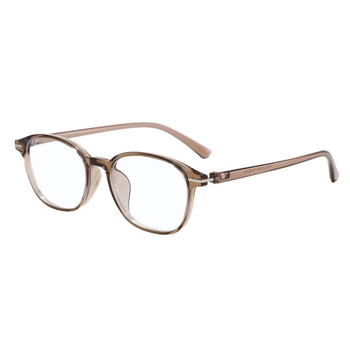 Unisex Computerbrille Techsuit 6635, Anti-Blue Light, Hellbraun