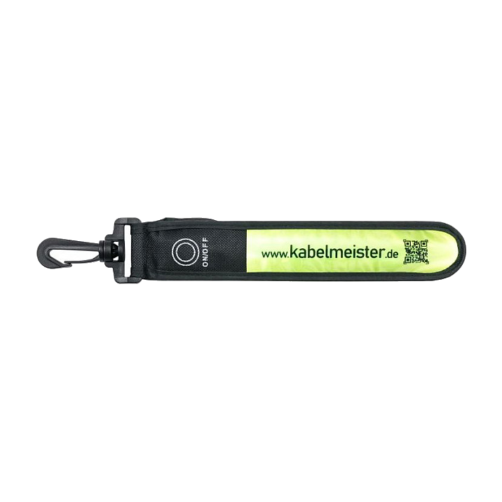 kabelmeister LED-Leuchtband Blinkl. Reflekt. gelb