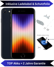 Apple iPhone SE 2022 128GB Midnight Handy Smartphone ohne Simlock Sehr Gut