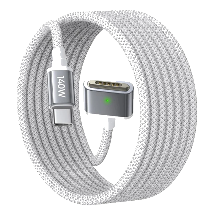 USB-C Ladekabel - MagSafe 3 Lisen, 140W, 2m, Silber YL0123070001