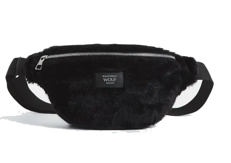 Wouf FAUX FUR Waistbag black forest