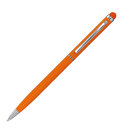 Touch-Metall-Kugelschreiber, schwarze Mine, orange