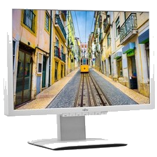 Fujitsu 24" IPS Monitor Full HD P24W-6 Pivot Funktion integrierte Lautsprecher