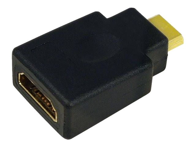 LogiLink Mini Adapter, HDMI Kupplung - HDMI Stecker, 19 Pol