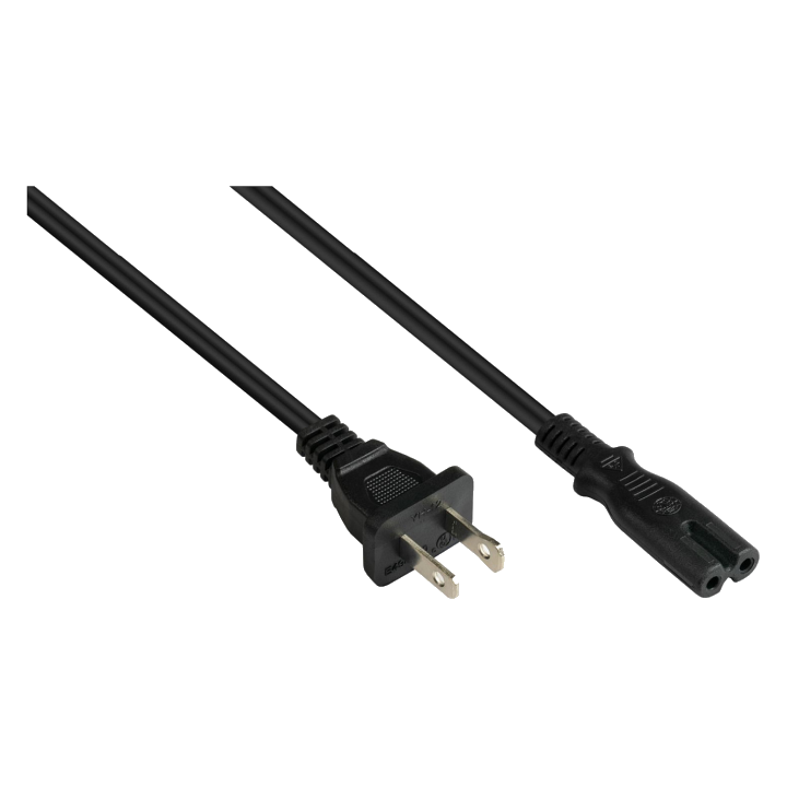 kabelmeister Netkabel USA Typ A an C7 UL schwarz 1,8 m