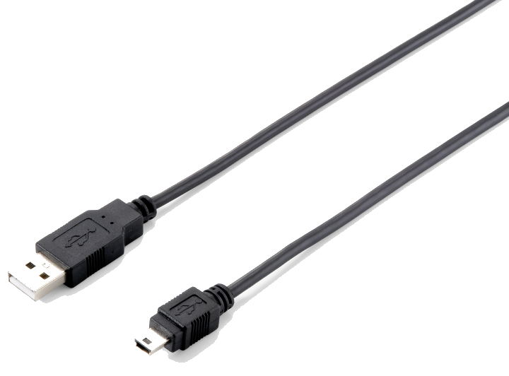 Equip Kabel USB-A2.0->Mini-B St/St 1.80m schwarz Polybeutel