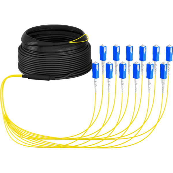 Trunkkabel U-DQ(ZN)BH OS2 12E (1x12) SC-SC, 20m Dca LSZH G657A1