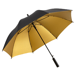FARE® Stockschirm Doubleface, schwarz/gold