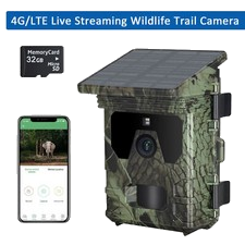 4G LTE Solar Wildkamera mit Bewegungsmelder 36MP 2K Jagdkamera Nachtsicht 120°